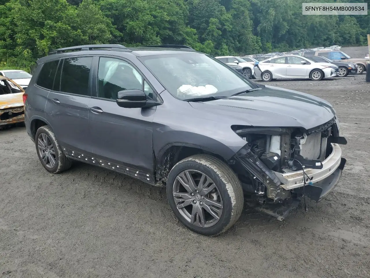 2021 Honda Passport Exl VIN: 5FNYF8H54MB009534 Lot: 61250985
