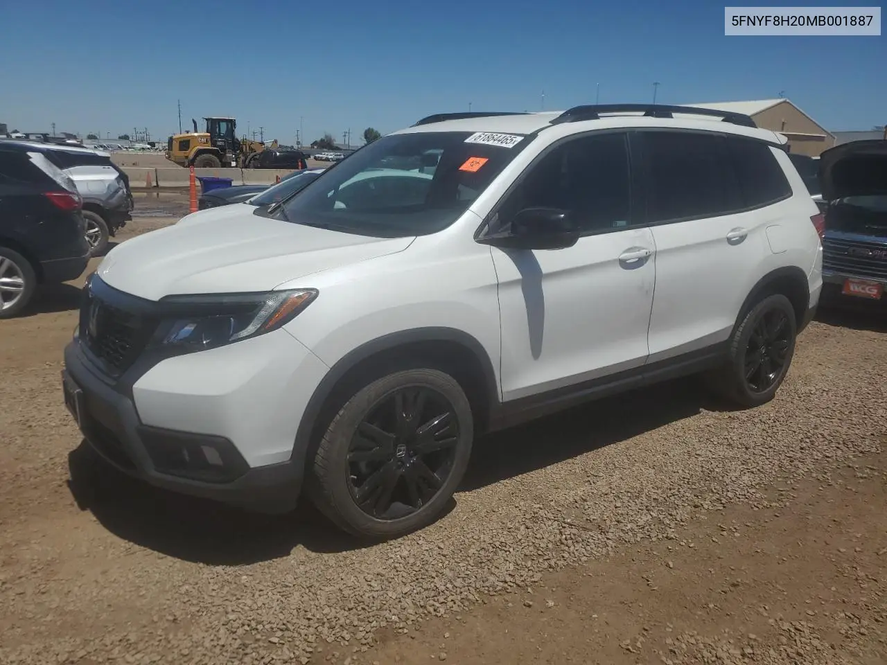 2021 Honda Passport Sport VIN: 5FNYF8H20MB001887 Lot: 61864465