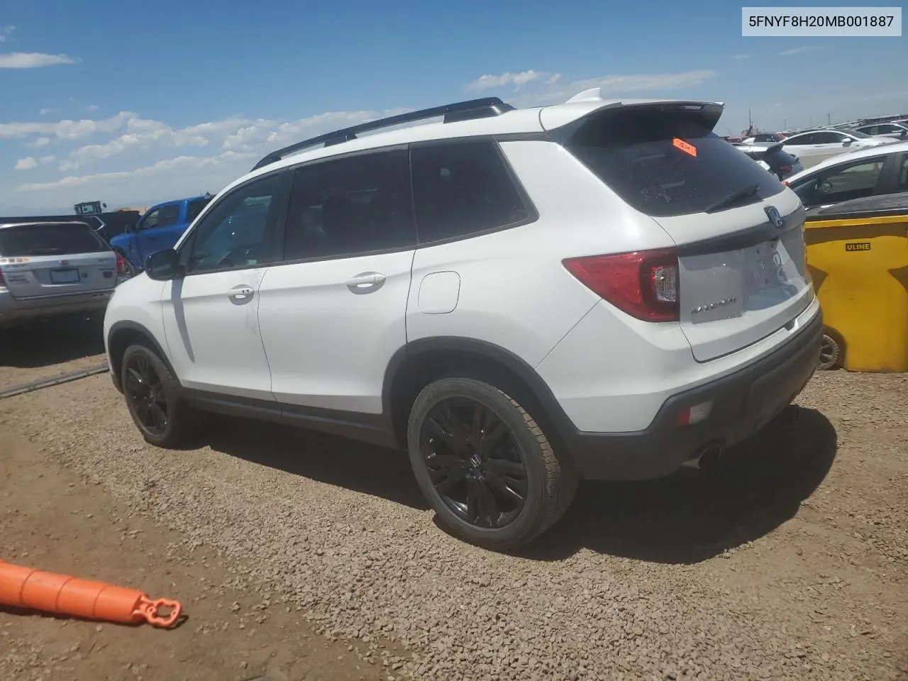 2021 Honda Passport Sport VIN: 5FNYF8H20MB001887 Lot: 61864465