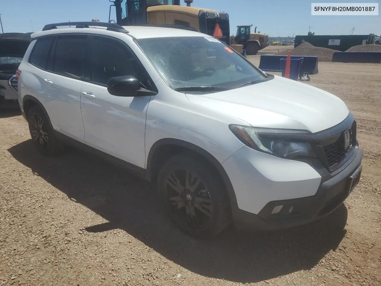 2021 Honda Passport Sport VIN: 5FNYF8H20MB001887 Lot: 61864465