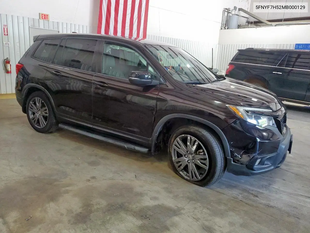 2021 Honda Passport Exl VIN: 5FNYF7H52MB000129 Lot: 63862435
