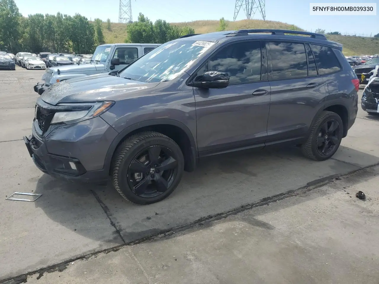 2021 Honda Passport Elite VIN: 5FNYF8H00MB039330 Lot: 64429825
