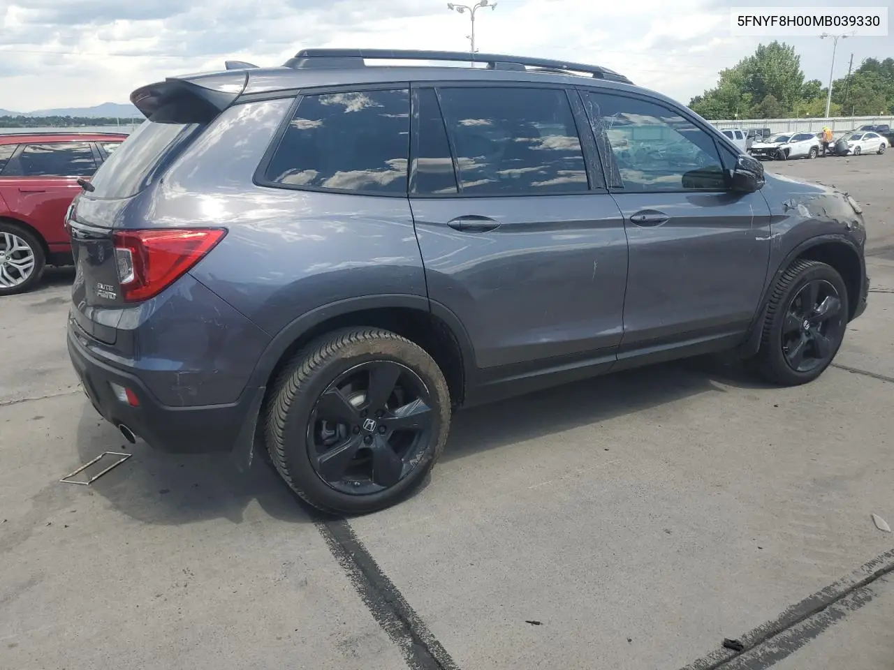 2021 Honda Passport Elite VIN: 5FNYF8H00MB039330 Lot: 64429825