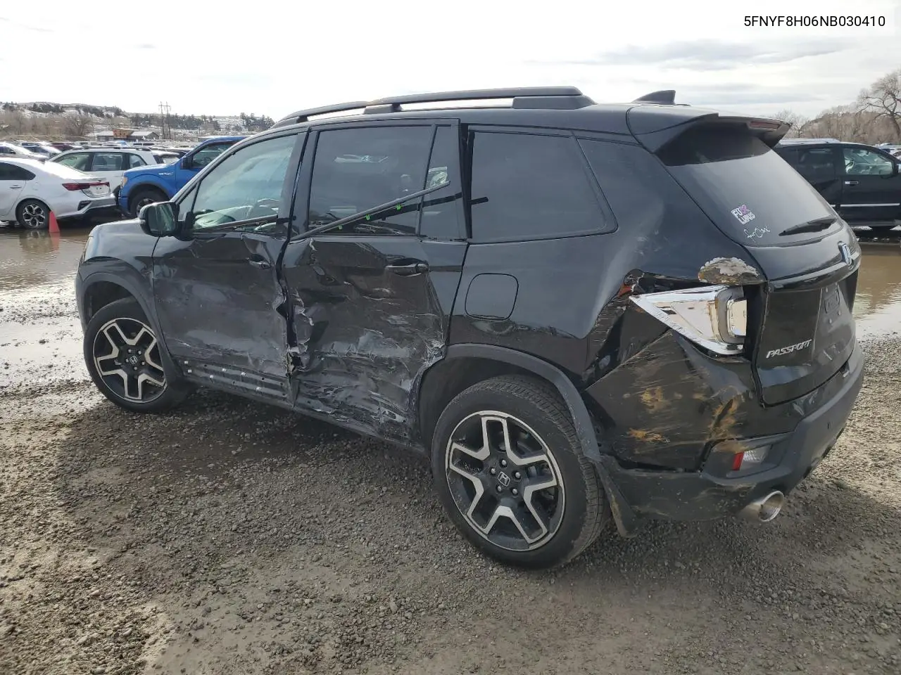 2022 Honda Passport Elite VIN: 5FNYF8H06NB030410 Lot: 47315405