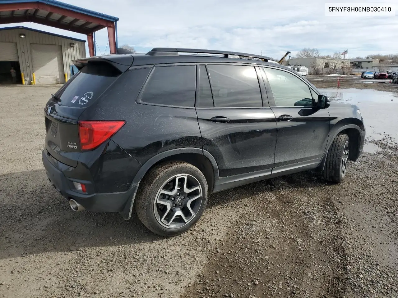 2022 Honda Passport Elite VIN: 5FNYF8H06NB030410 Lot: 47315405