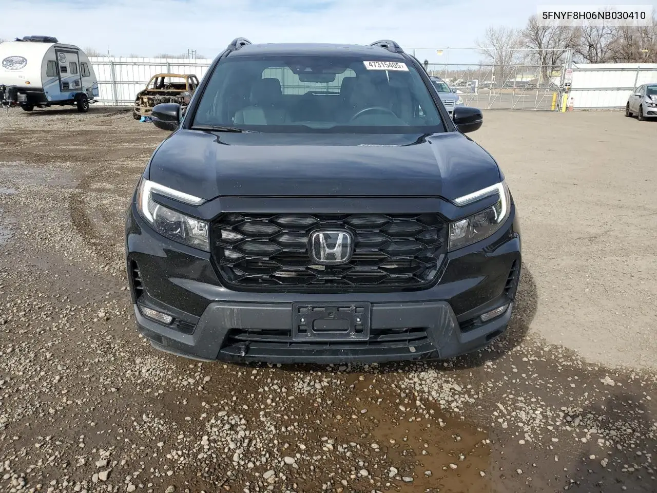 2022 Honda Passport Elite VIN: 5FNYF8H06NB030410 Lot: 47315405