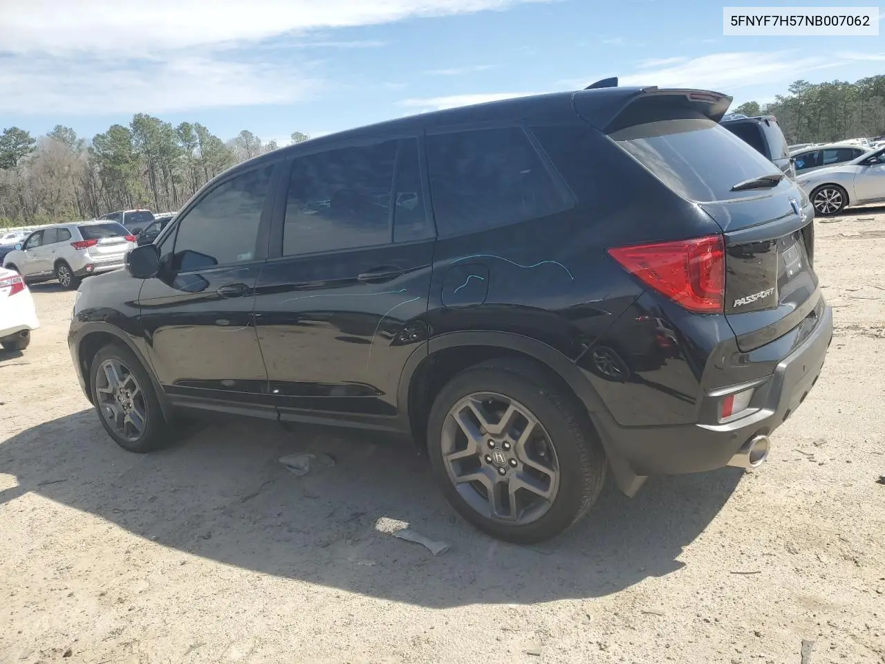 2022 Honda Passport Exl VIN: 5FNYF7H57NB007062 Lot: 48020145