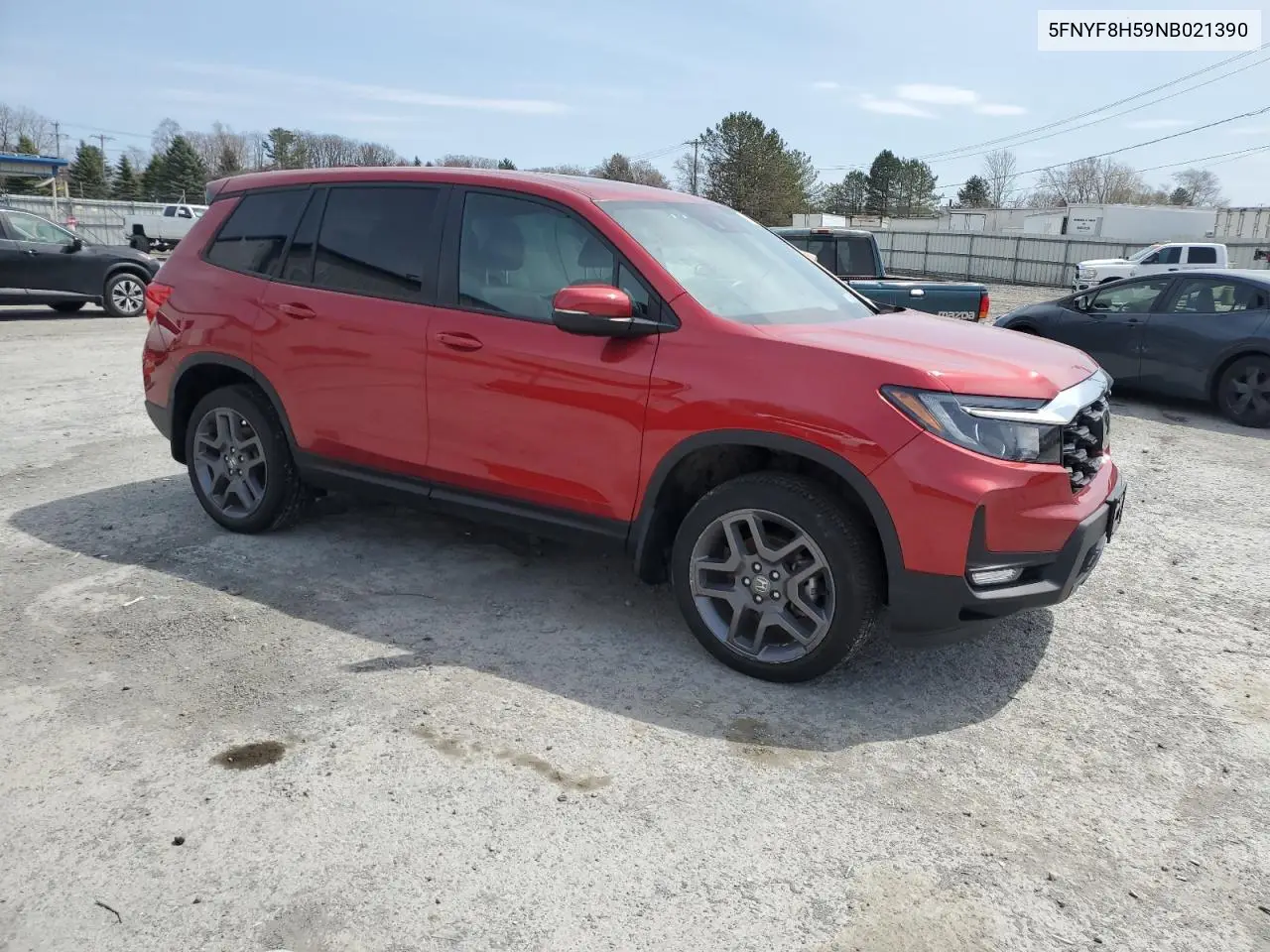 2022 Honda Passport Exl VIN: 5FNYF8H59NB021390 Lot: 53205735