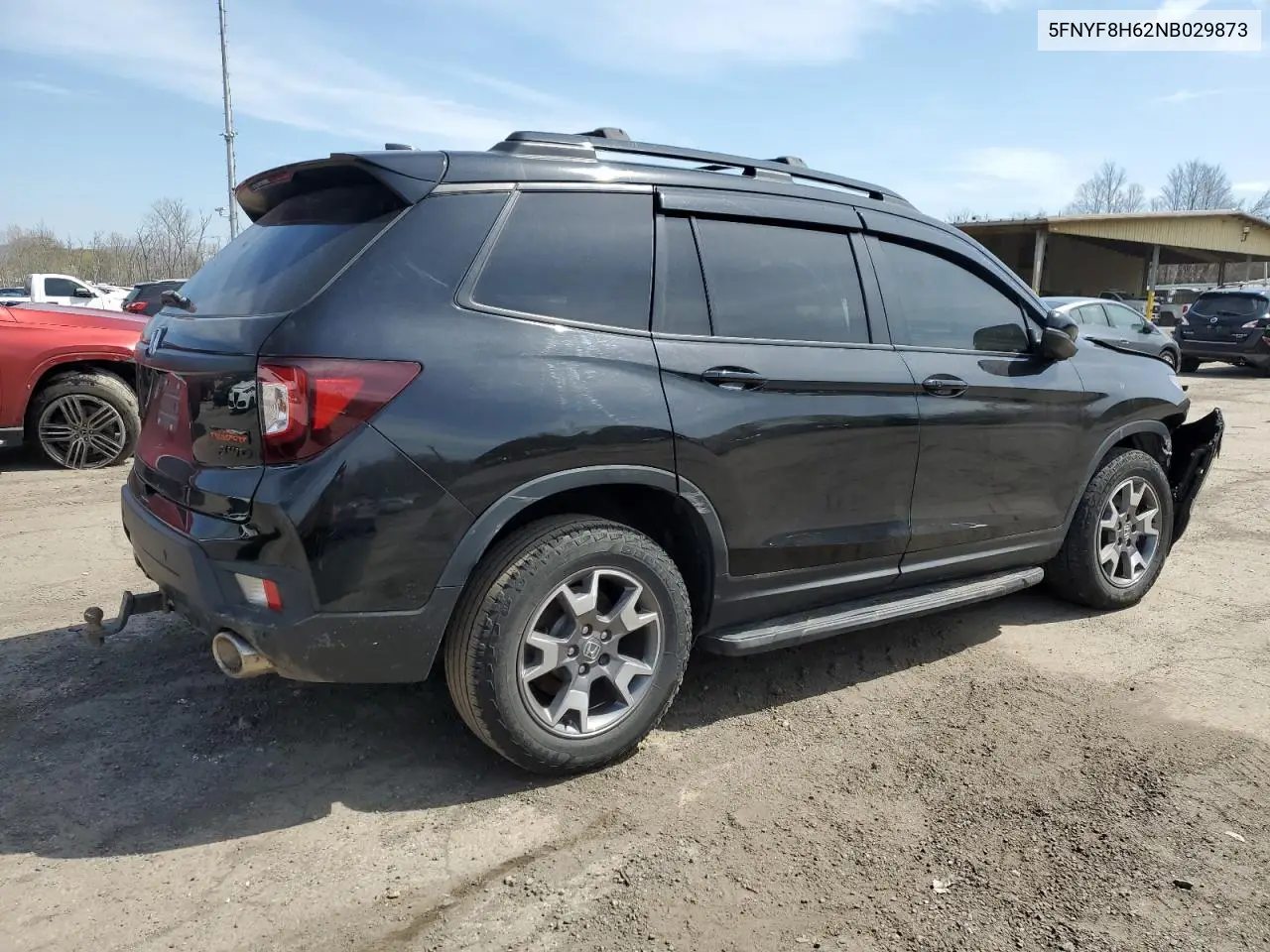 2022 Honda Passport Trail Sport VIN: 5FNYF8H62NB029873 Lot: 53582655