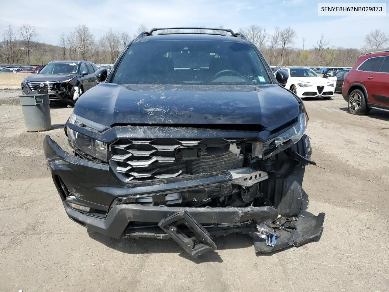 2022 Honda Passport Trail Sport VIN: 5FNYF8H62NB029873 Lot: 53582655