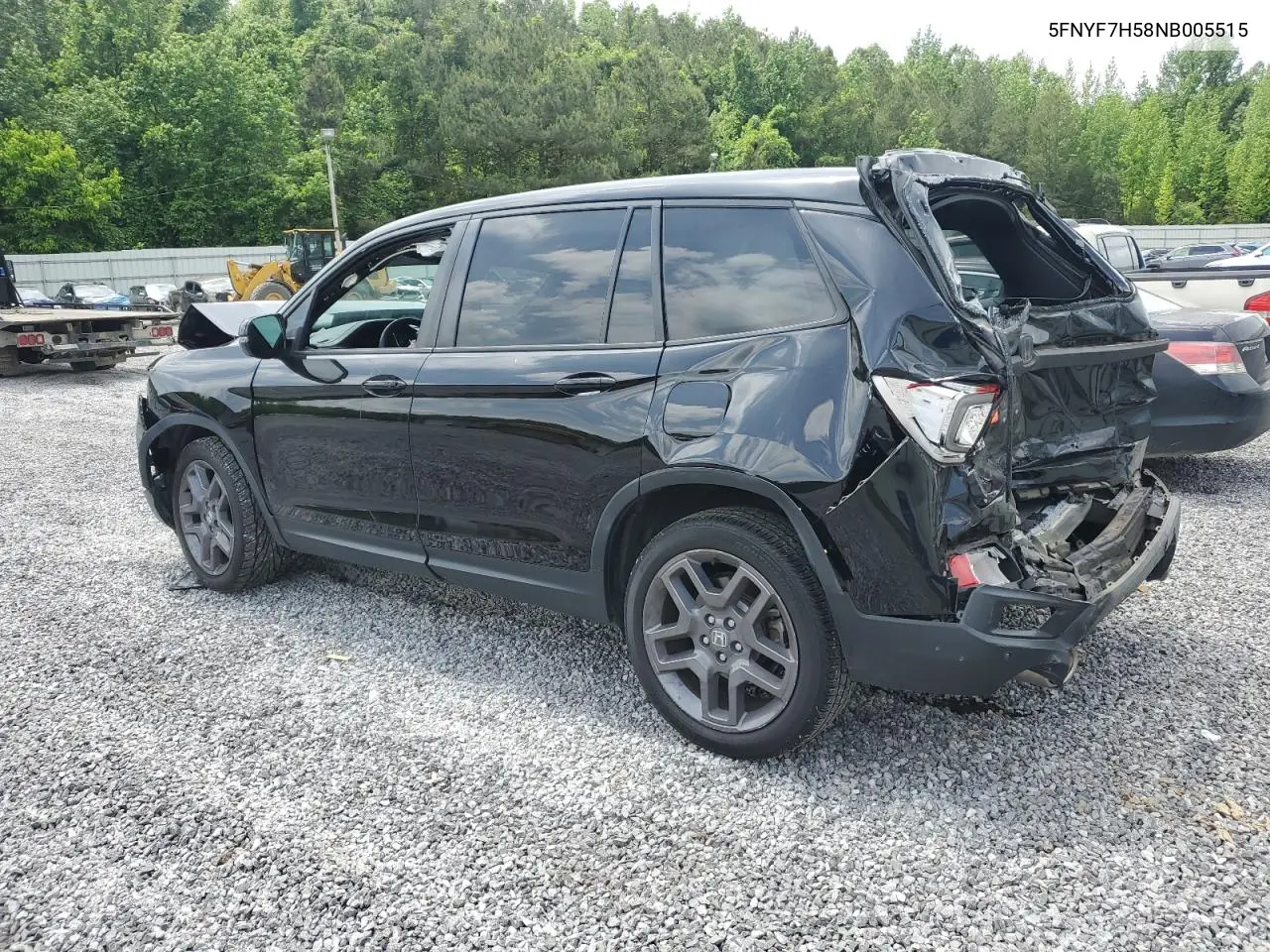 2022 Honda Passport Exl VIN: 5FNYF7H58NB005515 Lot: 55290415