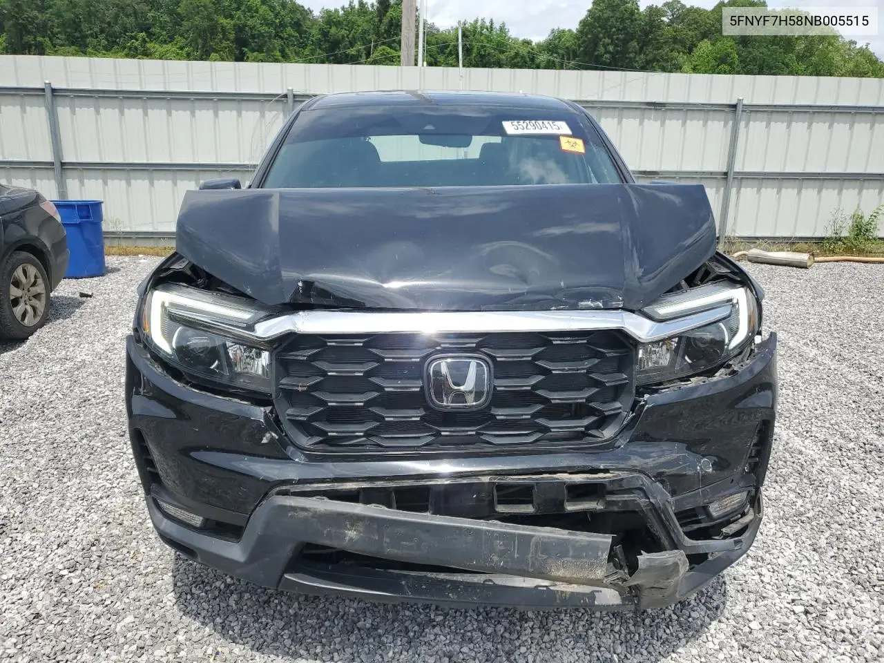 2022 Honda Passport Exl VIN: 5FNYF7H58NB005515 Lot: 55290415