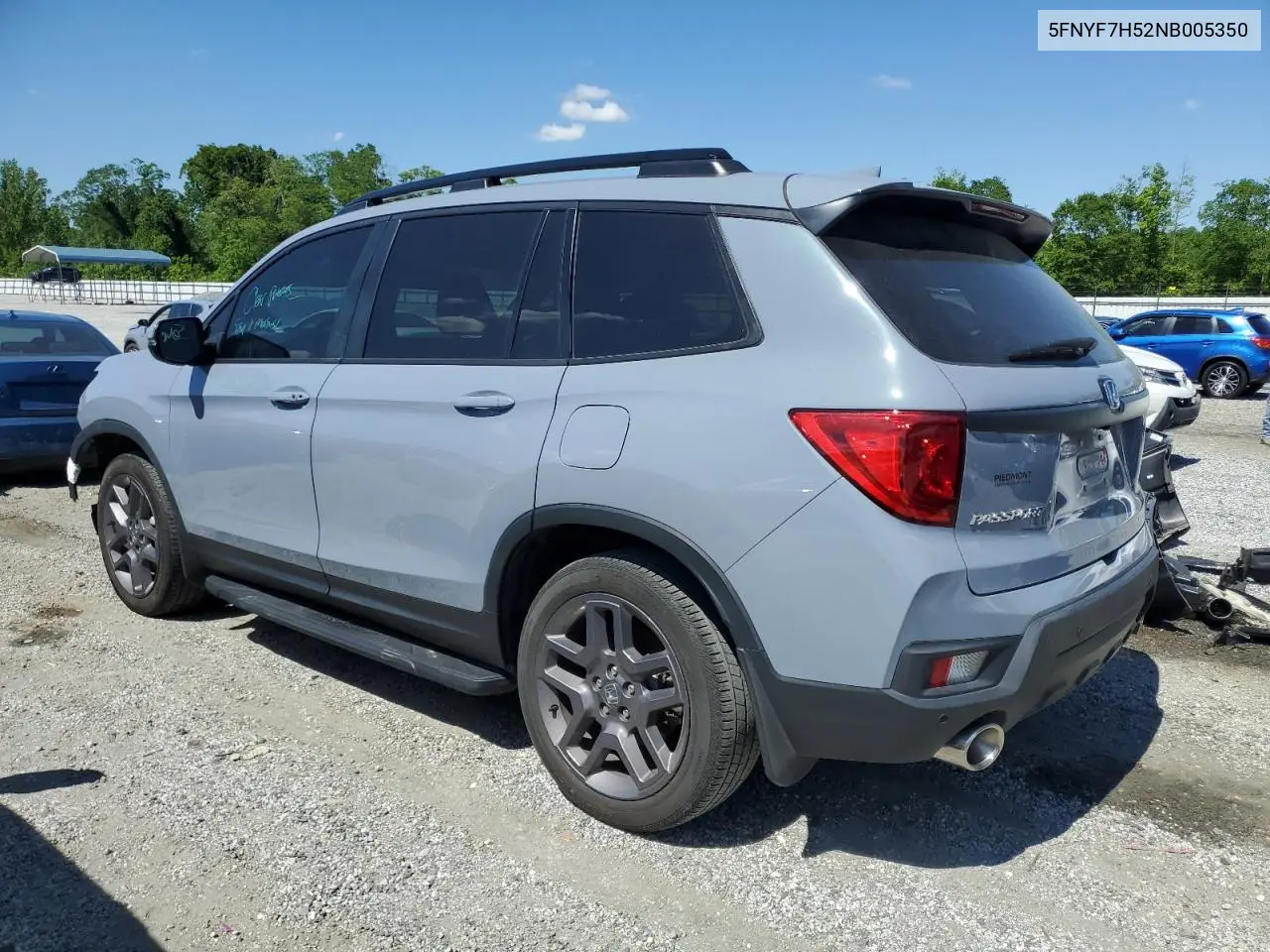 2022 Honda Passport Exl VIN: 5FNYF7H52NB005350 Lot: 55343065