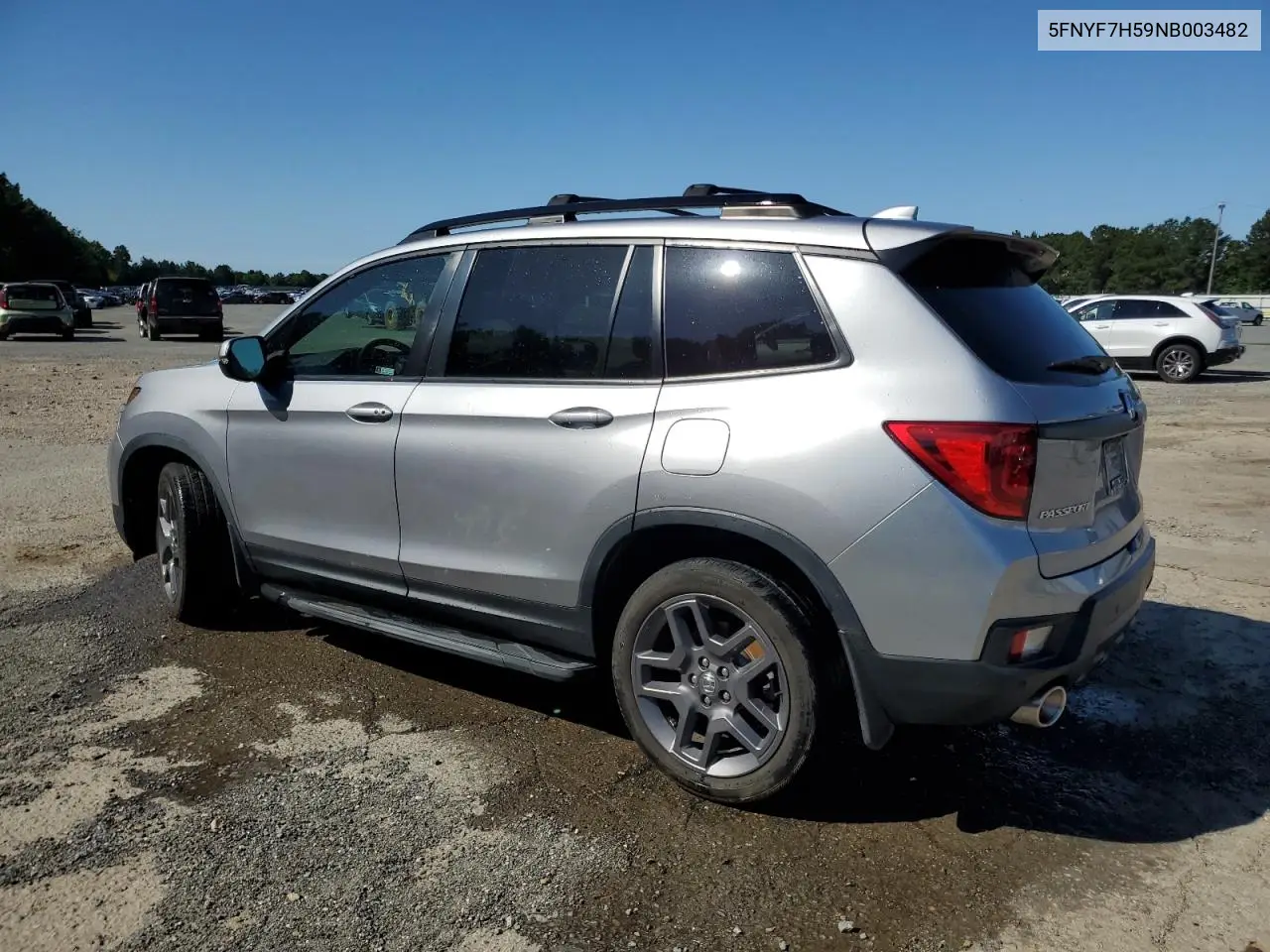 2022 Honda Passport Exl VIN: 5FNYF7H59NB003482 Lot: 55460425