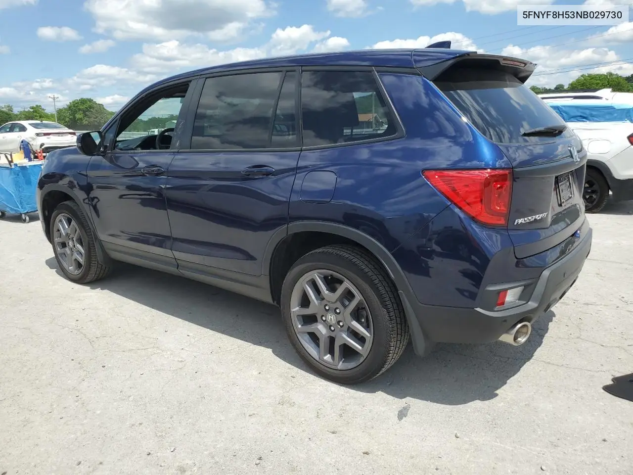 2022 Honda Passport Exl VIN: 5FNYF8H53NB029730 Lot: 55752915
