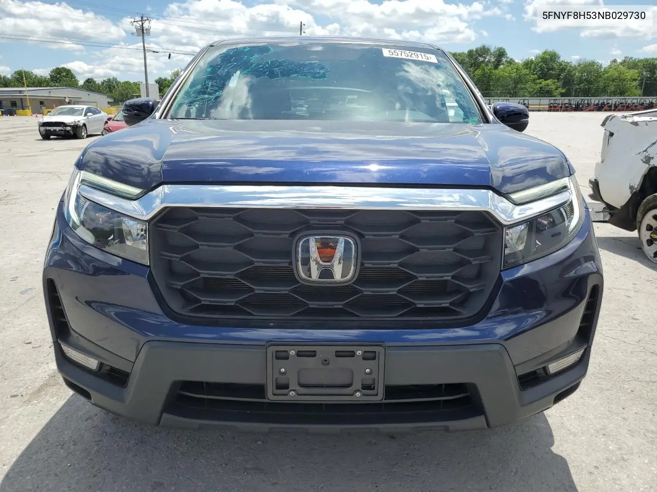 2022 Honda Passport Exl VIN: 5FNYF8H53NB029730 Lot: 55752915