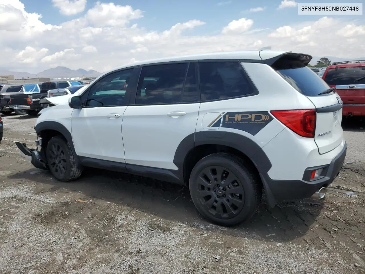 2022 Honda Passport Exl VIN: 5FNYF8H50NB027448 Lot: 56055505