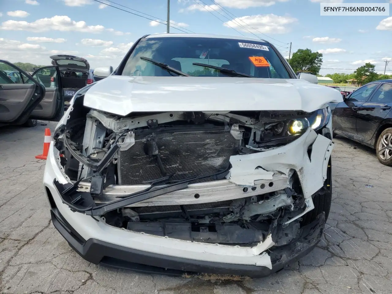 2022 Honda Passport Exl VIN: 5FNYF7H56NB004766 Lot: 56058495