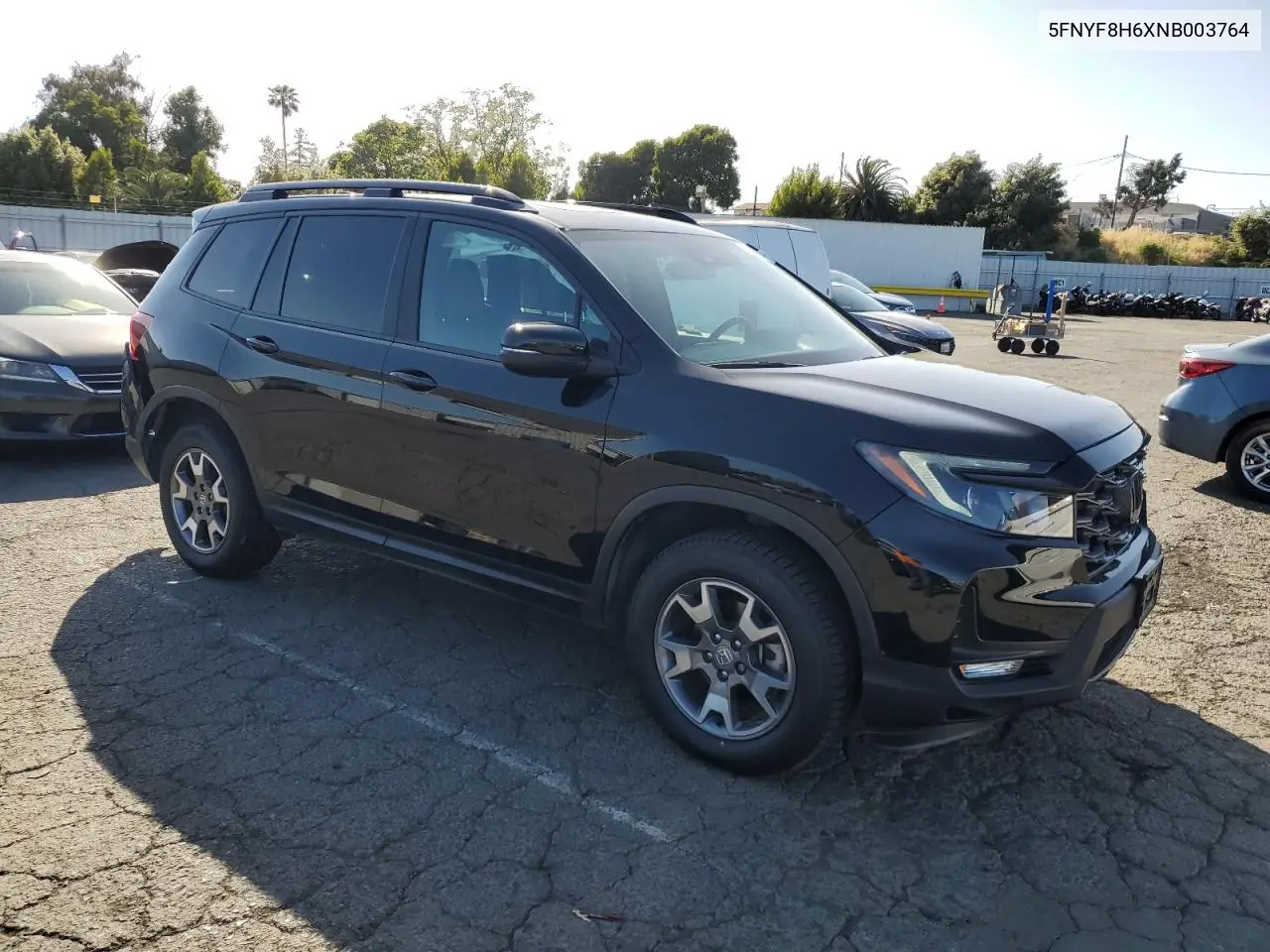 2022 Honda Passport Trail Sport VIN: 5FNYF8H6XNB003764 Lot: 56180195