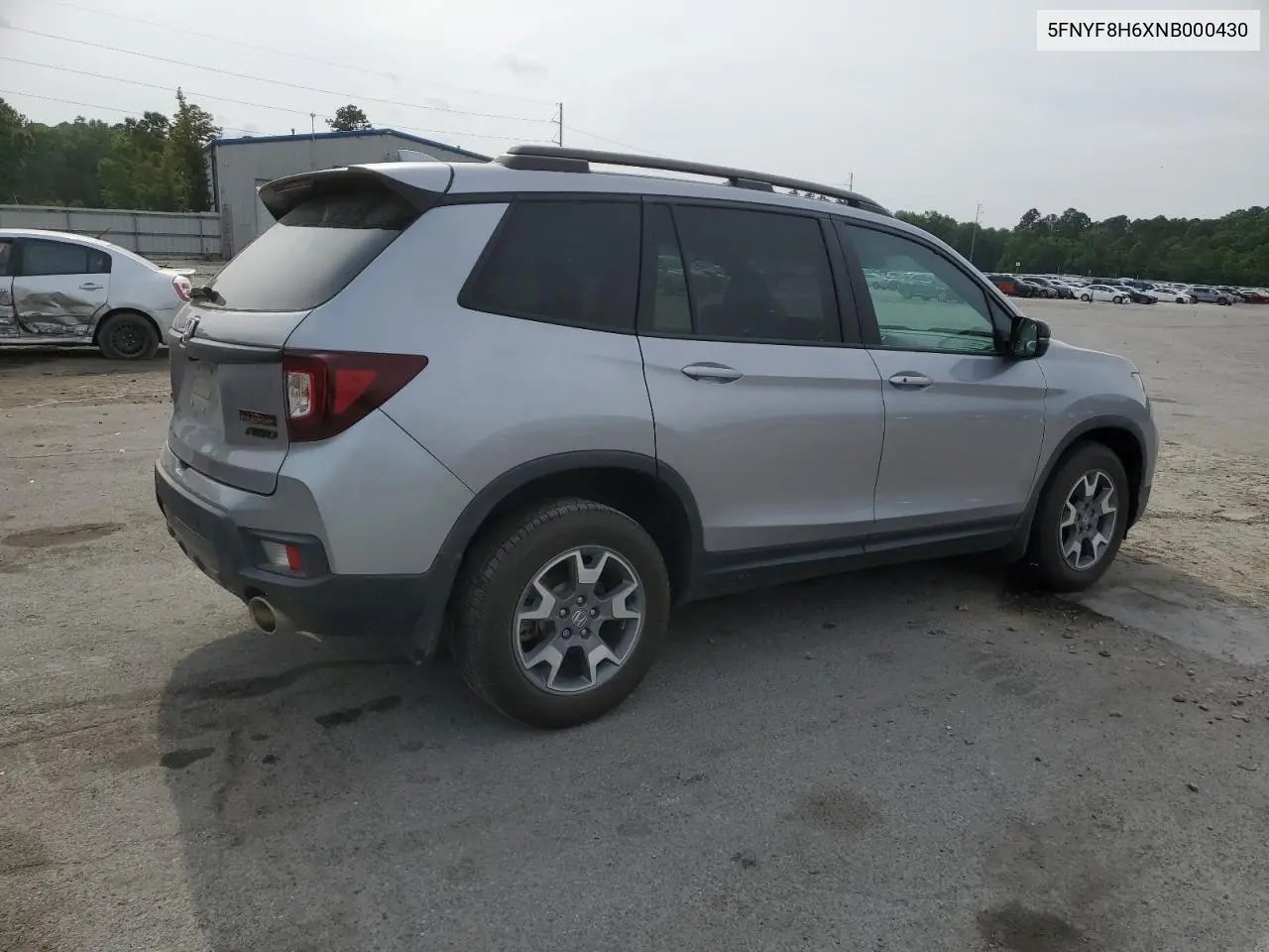 2022 Honda Passport Trail Sport VIN: 5FNYF8H6XNB000430 Lot: 57021055