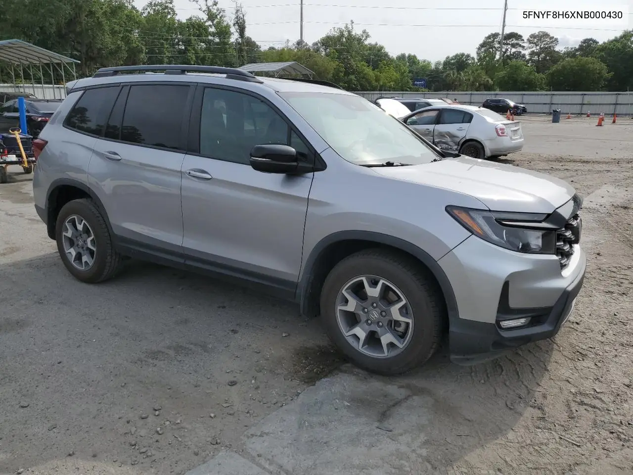 2022 Honda Passport Trail Sport VIN: 5FNYF8H6XNB000430 Lot: 57021055