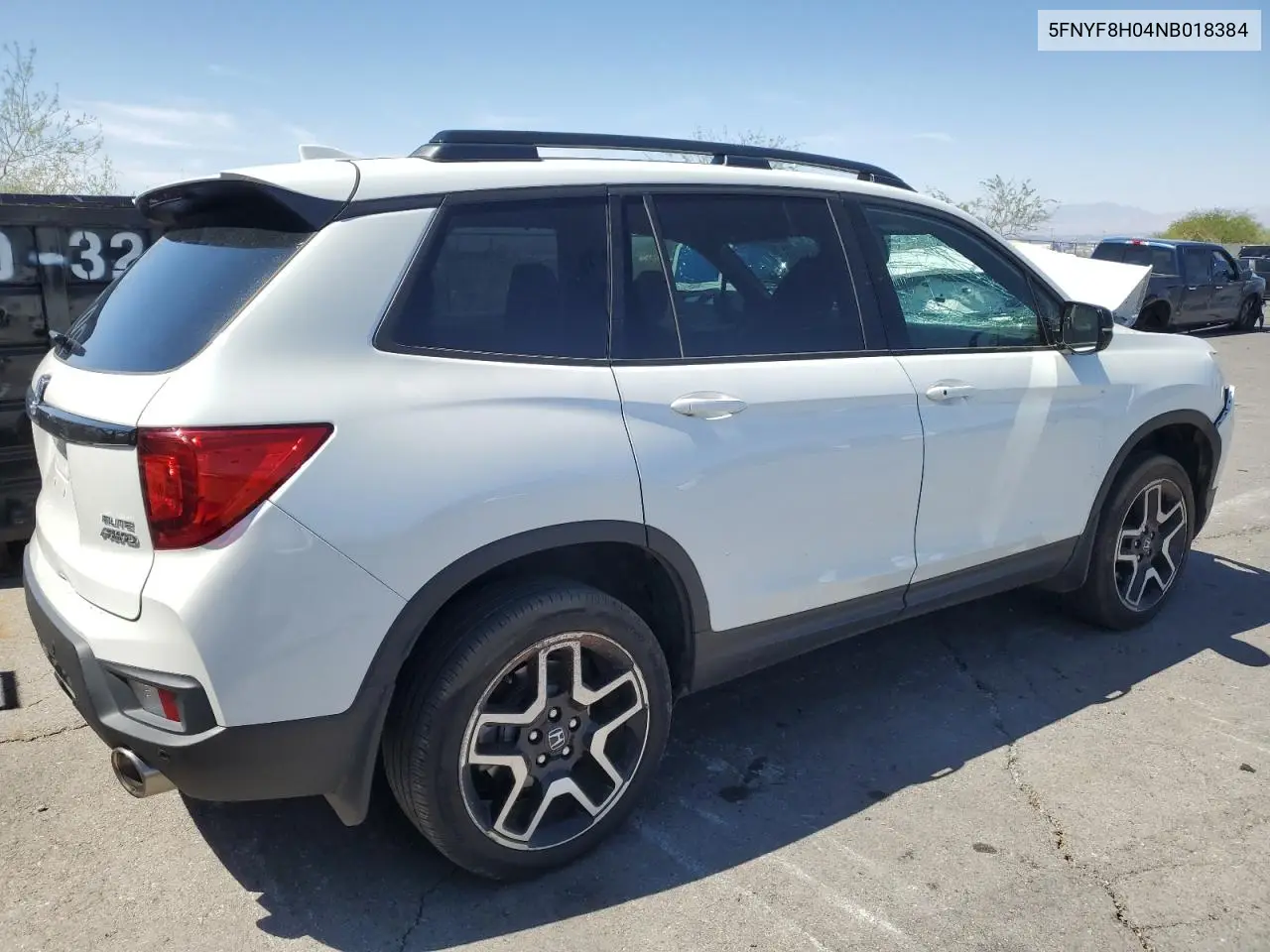 2022 Honda Passport Elite VIN: 5FNYF8H04NB018384 Lot: 60170305
