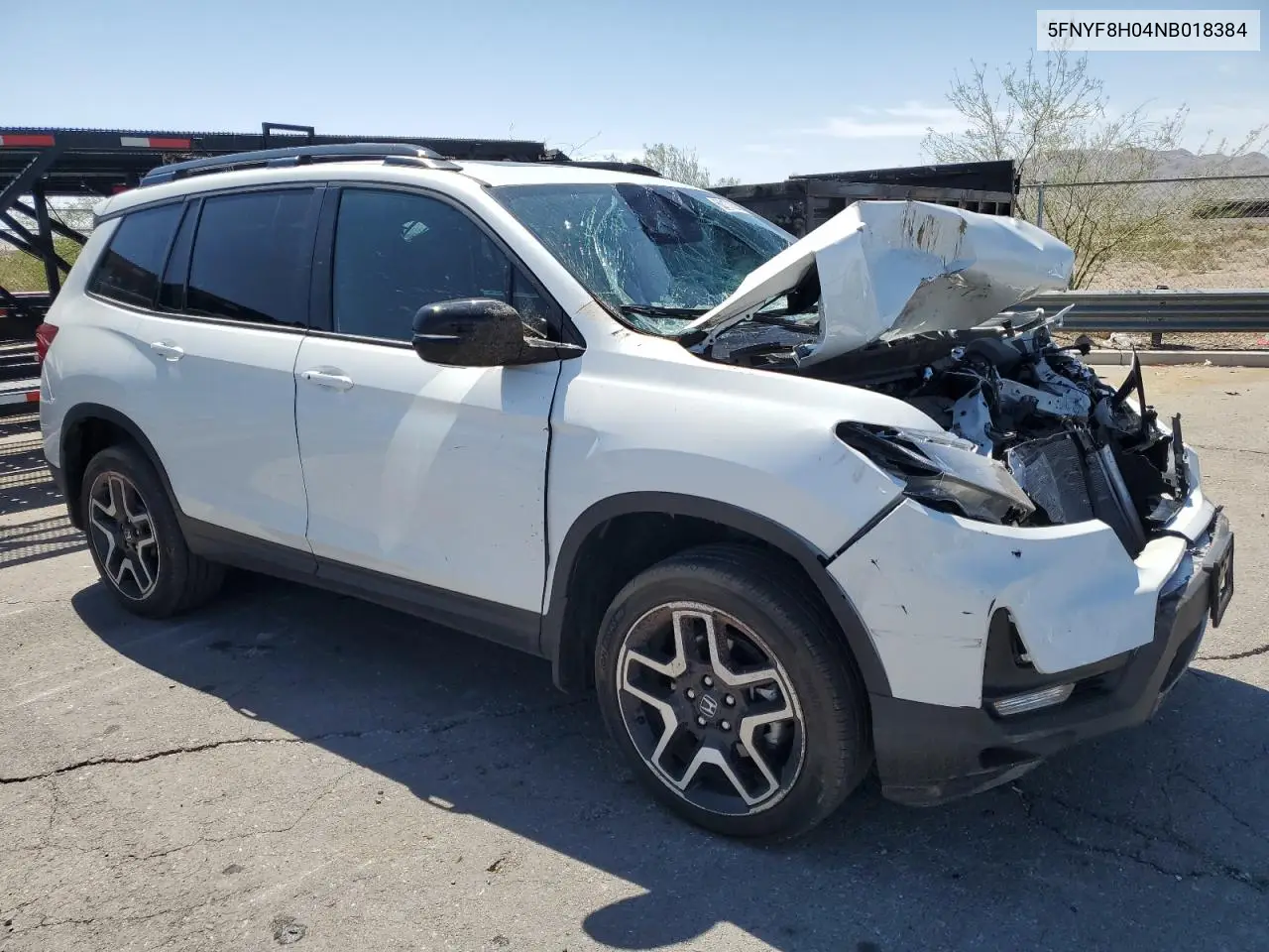 2022 Honda Passport Elite VIN: 5FNYF8H04NB018384 Lot: 60170305