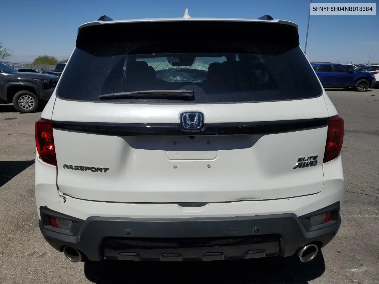 2022 Honda Passport Elite VIN: 5FNYF8H04NB018384 Lot: 60170305