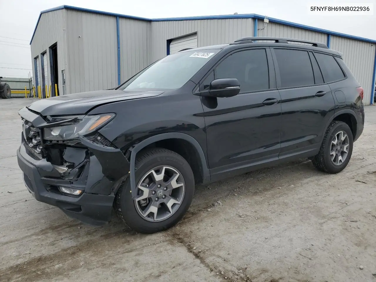2022 Honda Passport Trail Sport VIN: 5FNYF8H69NB022936 Lot: 60427625