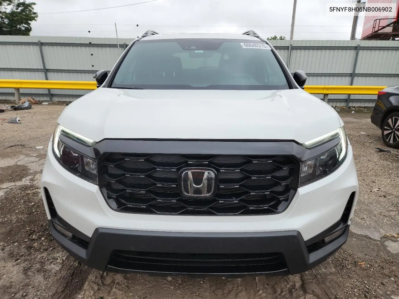 2022 Honda Passport Elite VIN: 5FNYF8H06NB006902 Lot: 60640315