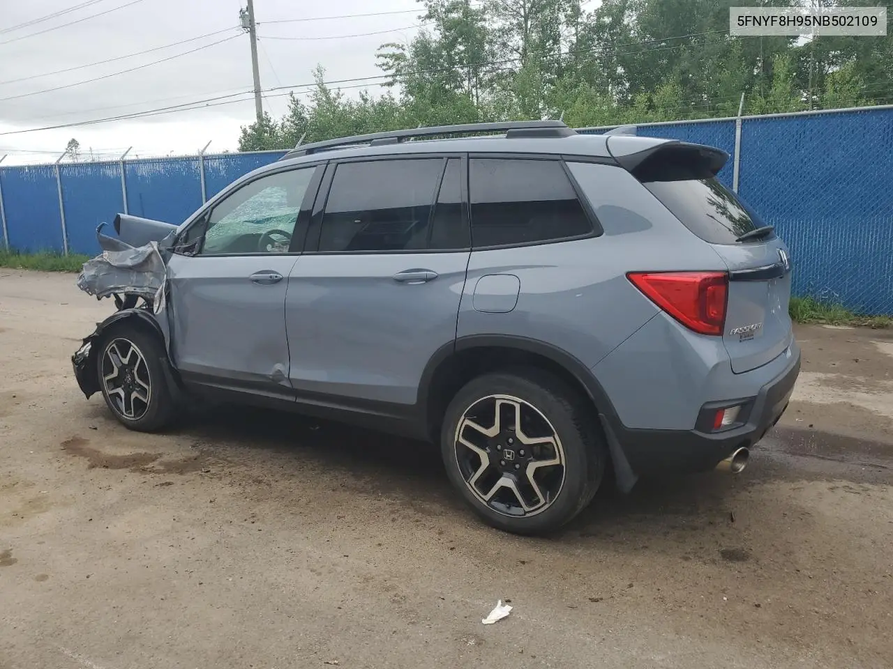 2022 Honda Passport Touring VIN: 5FNYF8H95NB502109 Lot: 61561385