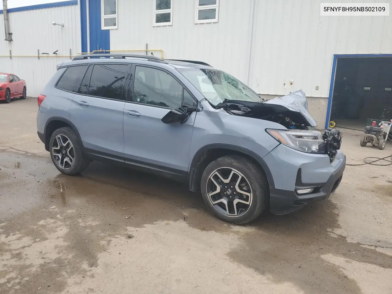 2022 Honda Passport Touring VIN: 5FNYF8H95NB502109 Lot: 61561385