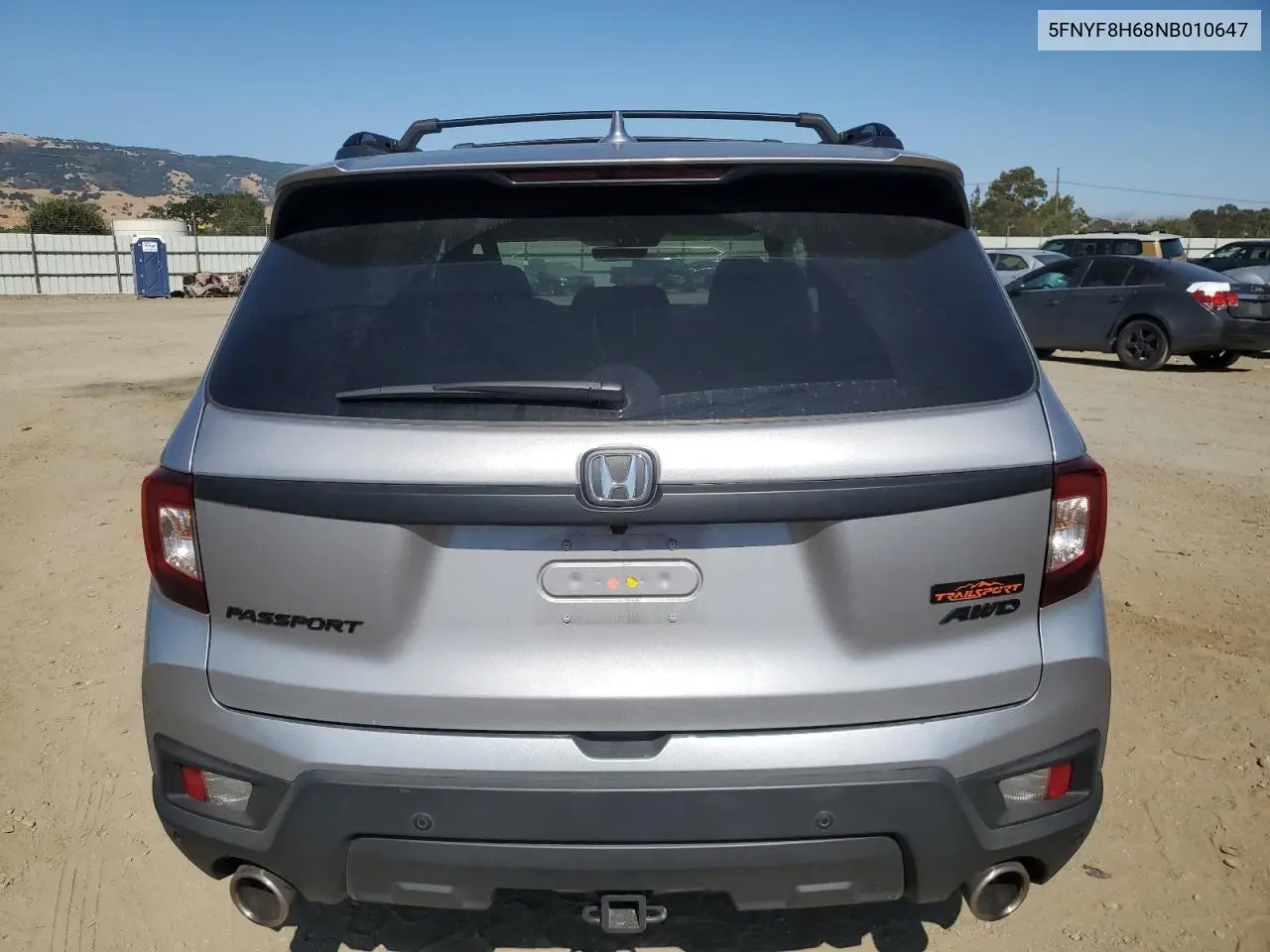 2022 Honda Passport Trail Sport VIN: 5FNYF8H68NB010647 Lot: 61603955