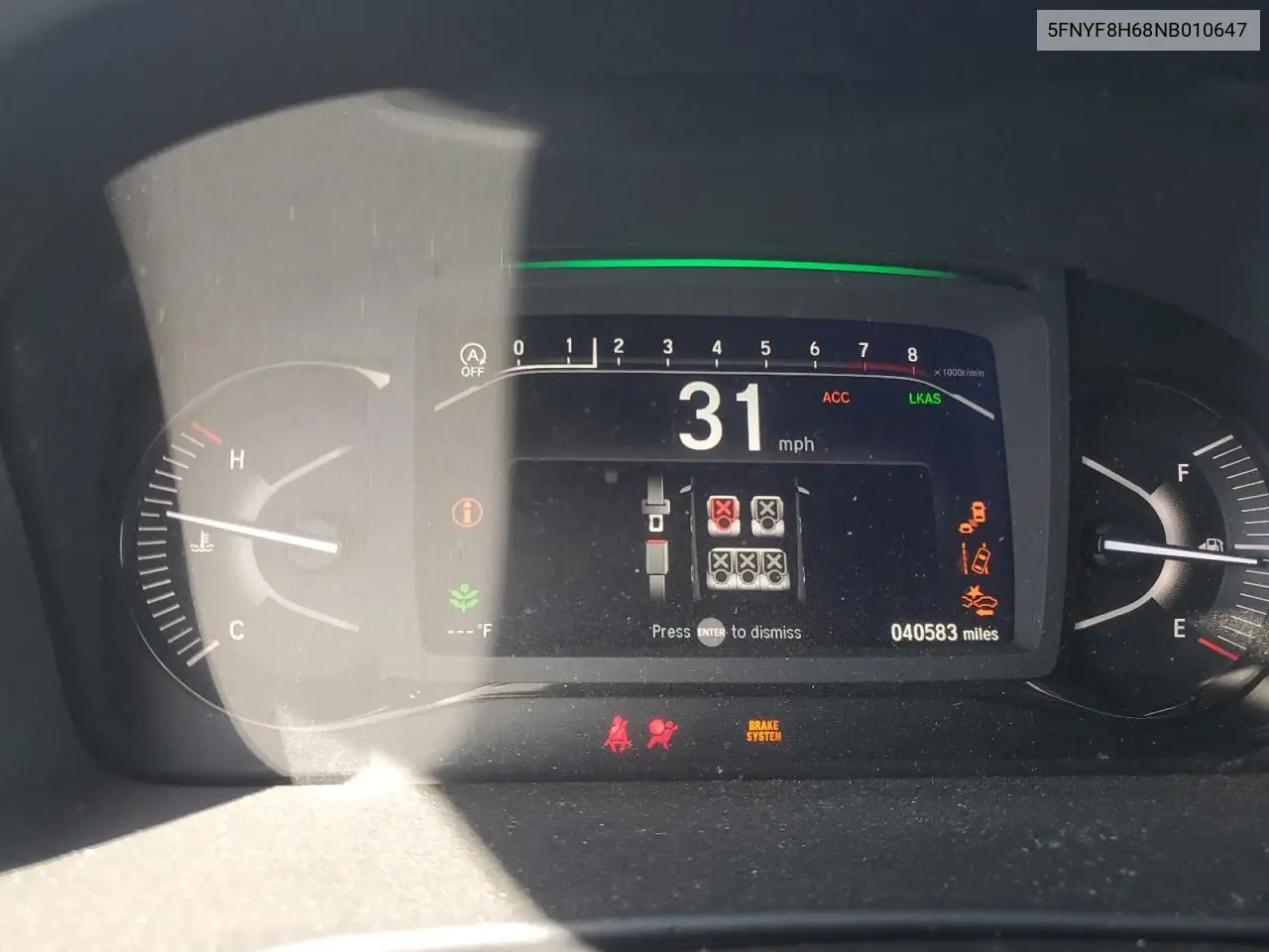 2022 Honda Passport Trail Sport VIN: 5FNYF8H68NB010647 Lot: 61603955