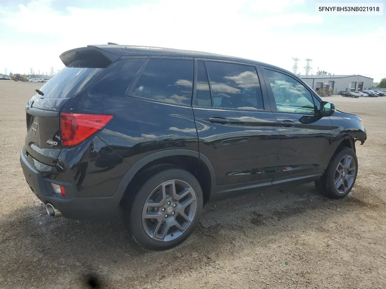 2022 Honda Passport Exl VIN: 5FNYF8H53NB021918 Lot: 61624245