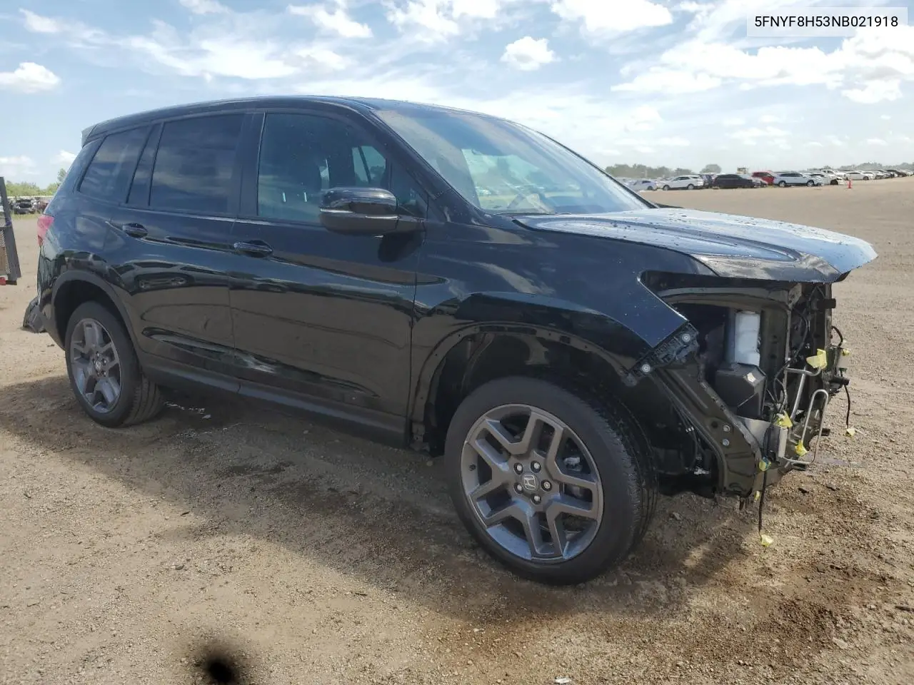 2022 Honda Passport Exl VIN: 5FNYF8H53NB021918 Lot: 61624245