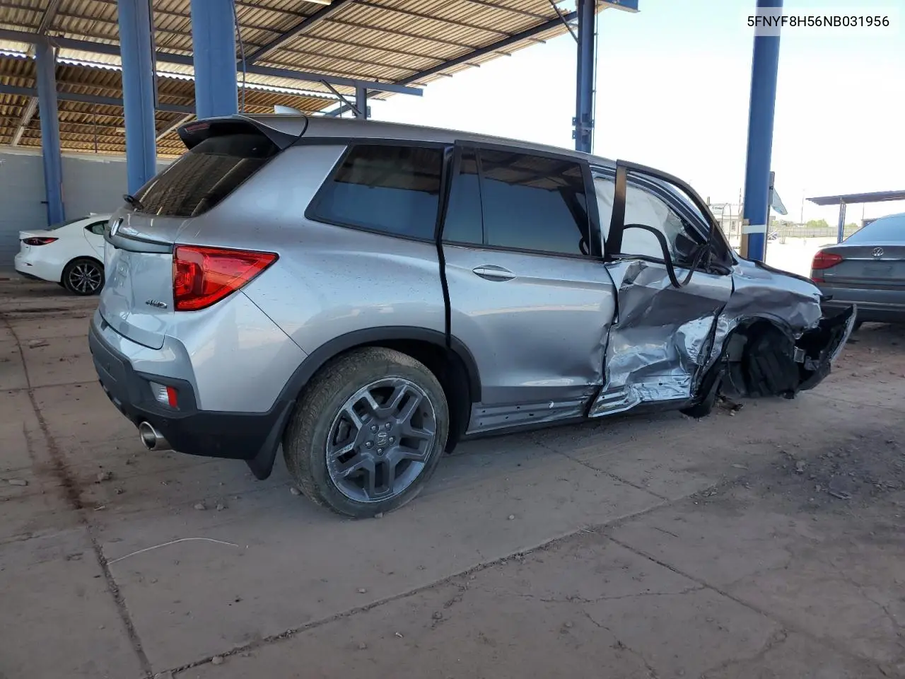 2022 Honda Passport Exl VIN: 5FNYF8H56NB031956 Lot: 62605375