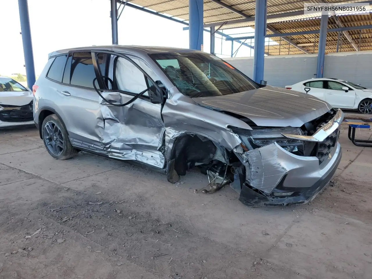 2022 Honda Passport Exl VIN: 5FNYF8H56NB031956 Lot: 62605375