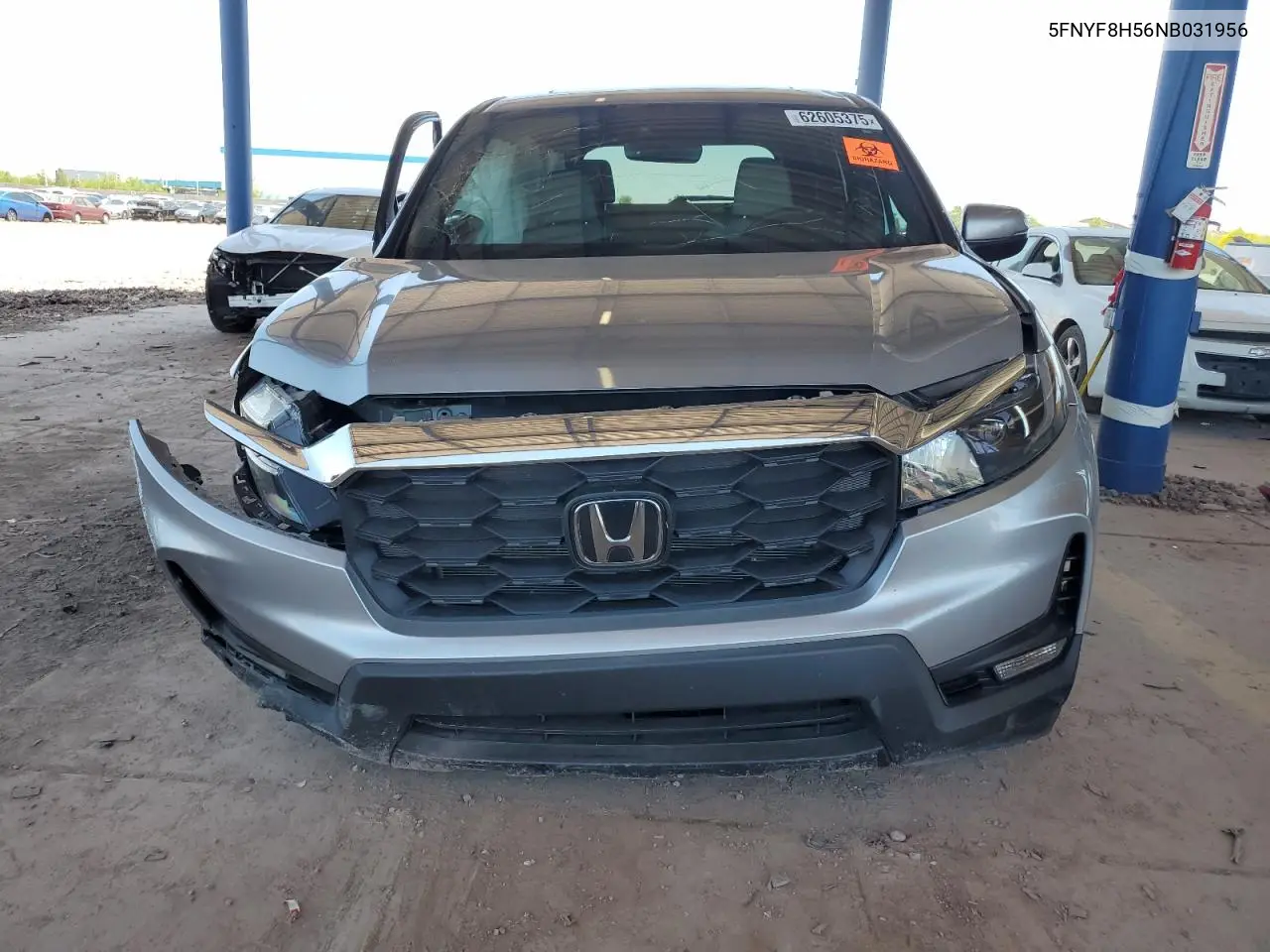 2022 Honda Passport Exl VIN: 5FNYF8H56NB031956 Lot: 62605375