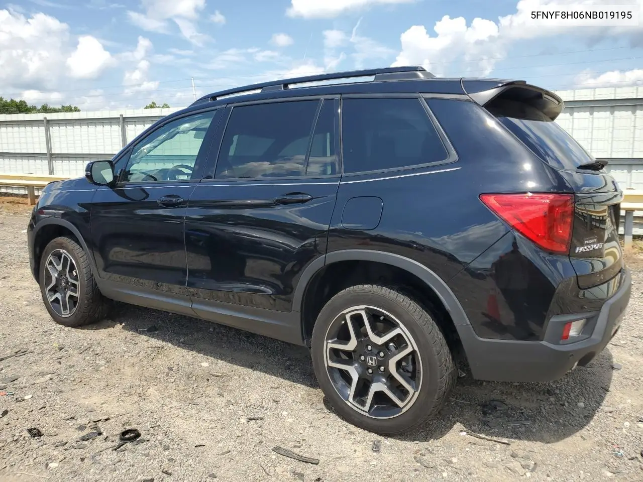 2022 Honda Passport Elite VIN: 5FNYF8H06NB019195 Lot: 64836185