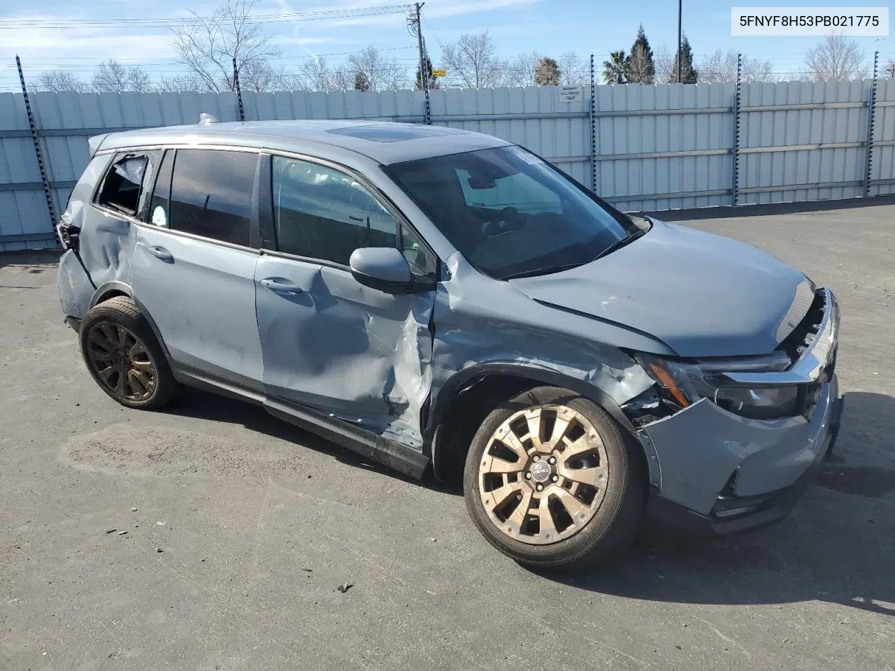 2023 Honda Passport Exl VIN: 5FNYF8H53PB021775 Lot: 46196755