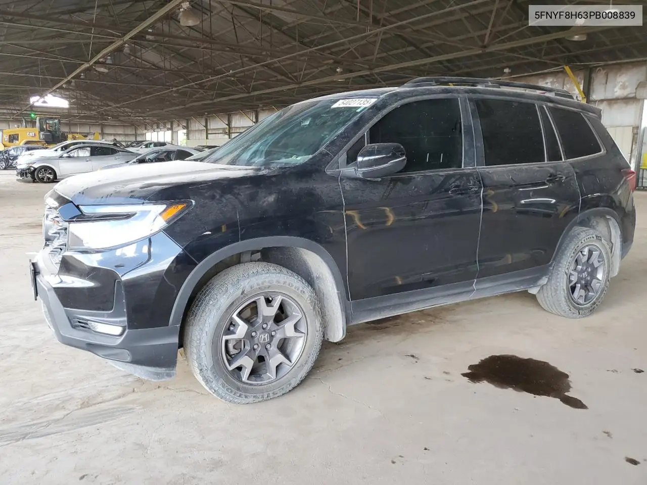 2023 Honda Passport Trail Sport VIN: 5FNYF8H63PB008839 Lot: 54027135