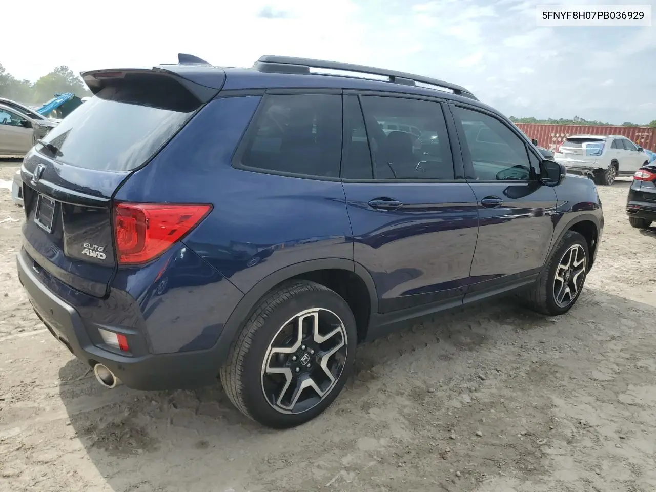 2023 Honda Passport Elite VIN: 5FNYF8H07PB036929 Lot: 55981185
