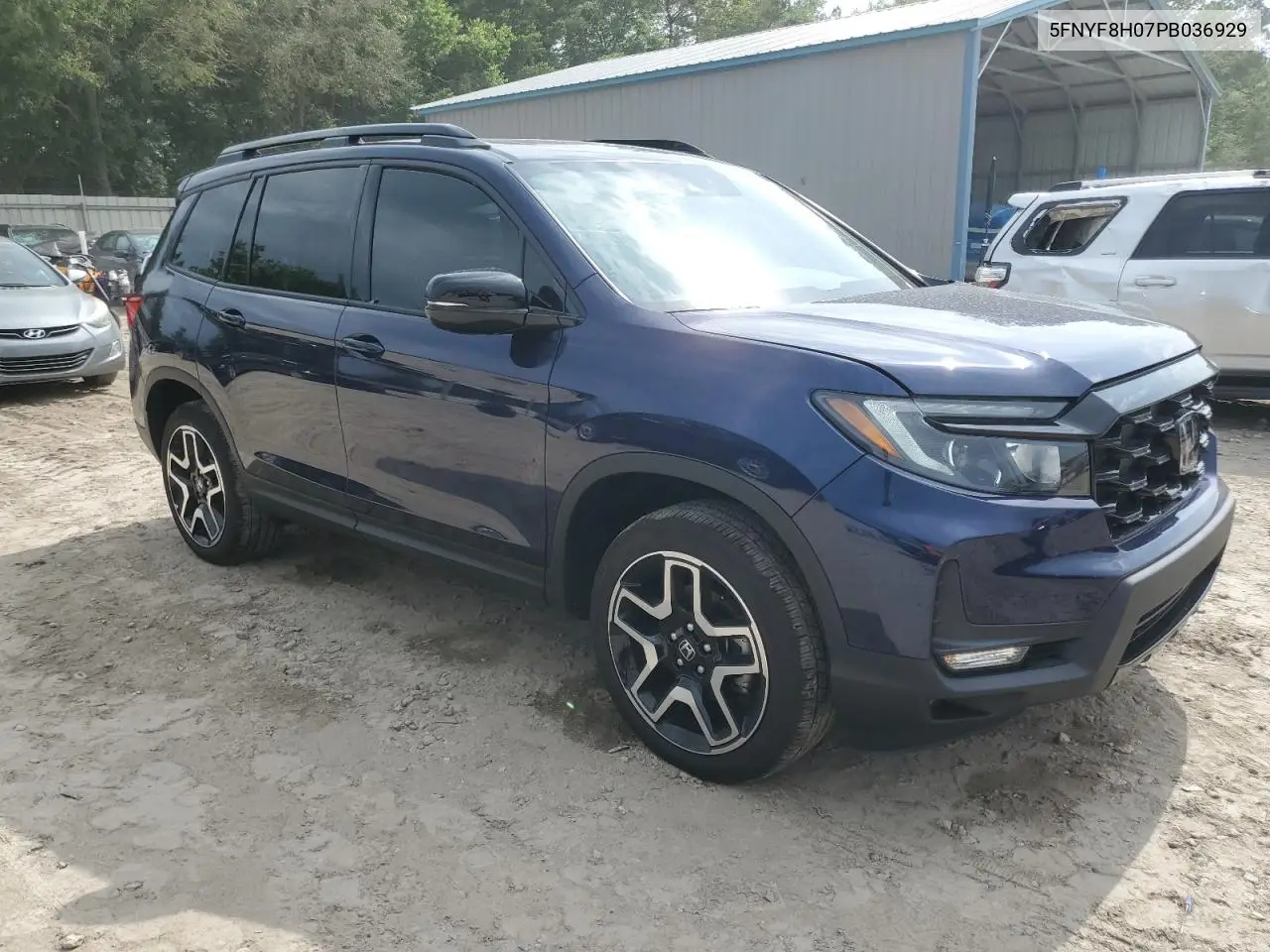2023 Honda Passport Elite VIN: 5FNYF8H07PB036929 Lot: 55981185