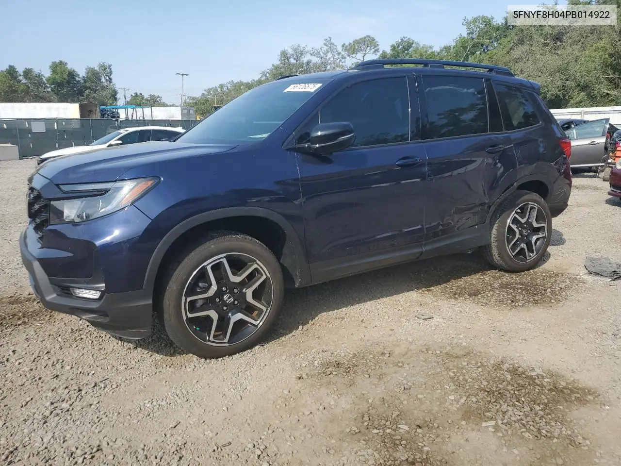 2023 Honda Passport Elite VIN: 5FNYF8H04PB014922 Lot: 56126575