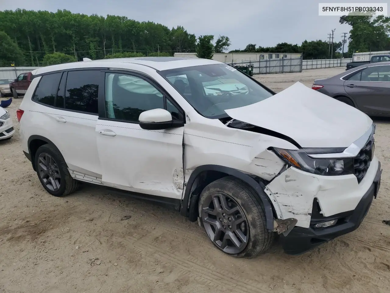 2023 Honda Passport Exl VIN: 5FNYF8H51PB033343 Lot: 56594665