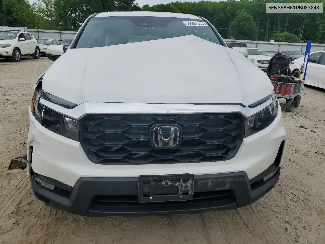 2023 Honda Passport Exl VIN: 5FNYF8H51PB033343 Lot: 56594665