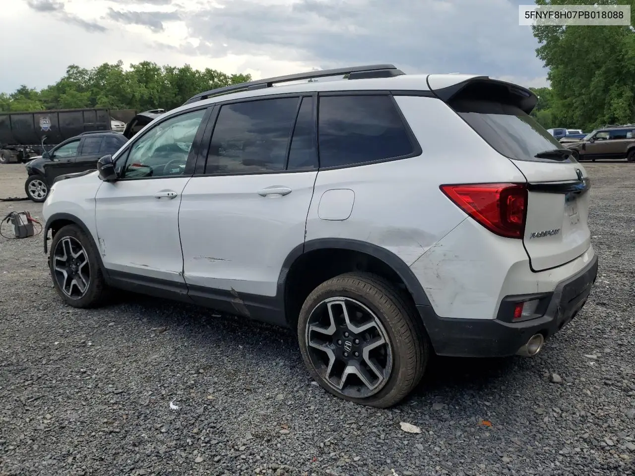 2023 Honda Passport Elite VIN: 5FNYF8H07PB018088 Lot: 61335205