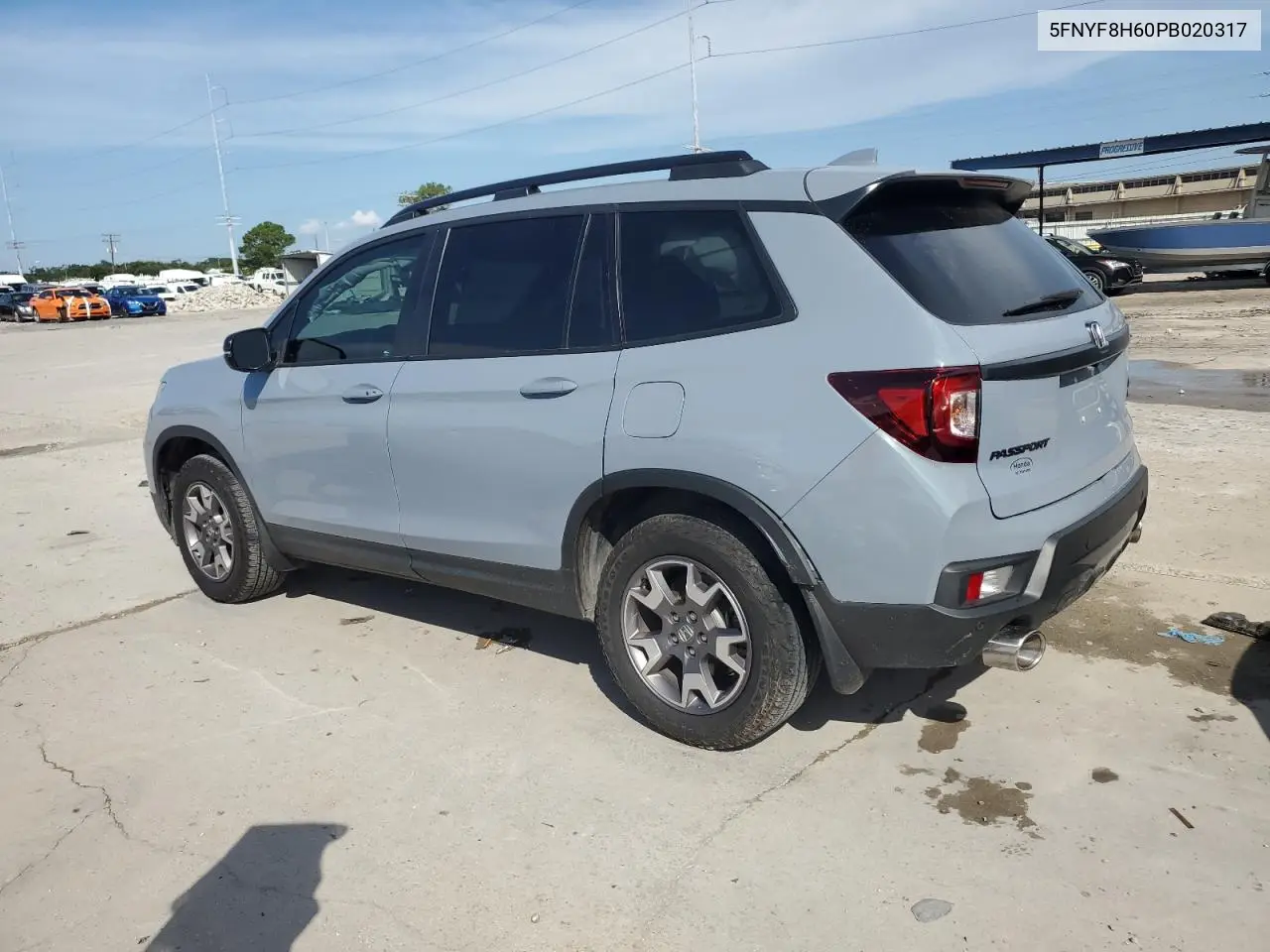 2023 Honda Passport Trail Sport VIN: 5FNYF8H60PB020317 Lot: 61548195