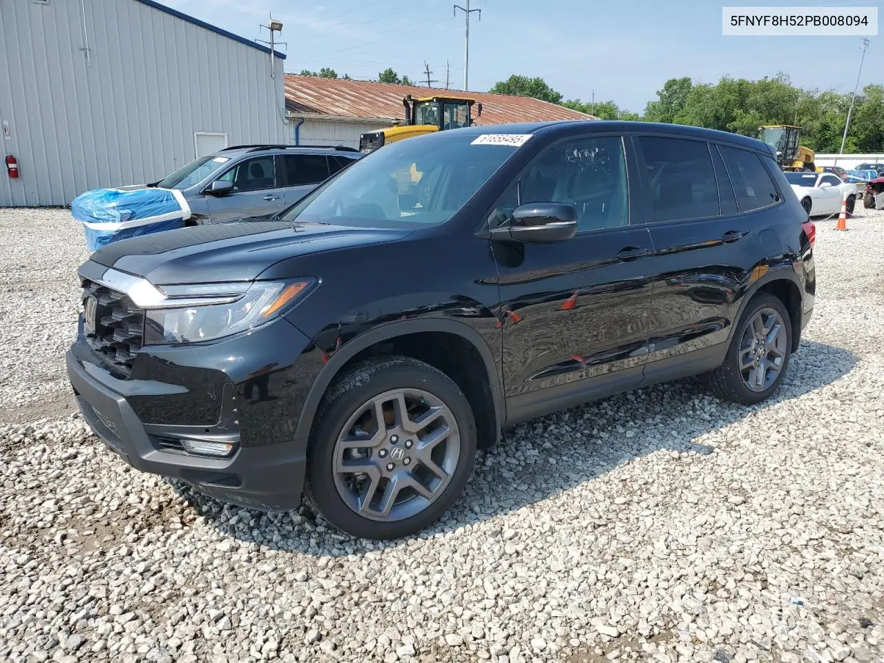 2023 Honda Passport Exl VIN: 5FNYF8H52PB008094 Lot: 61858495